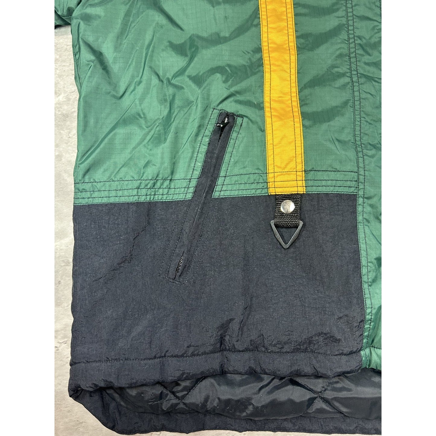 Vintage 90s Green Bay Packers NFL Logo 7 Embroidered Full Zip Jacket Size XL