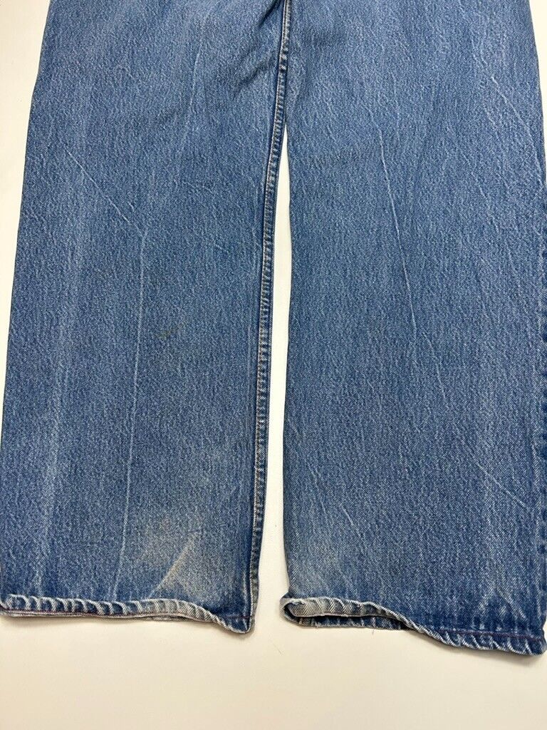 Vintage 90s Levis XX 501 Red Tab Medium Wash Denim Button Fly Pants Size 38