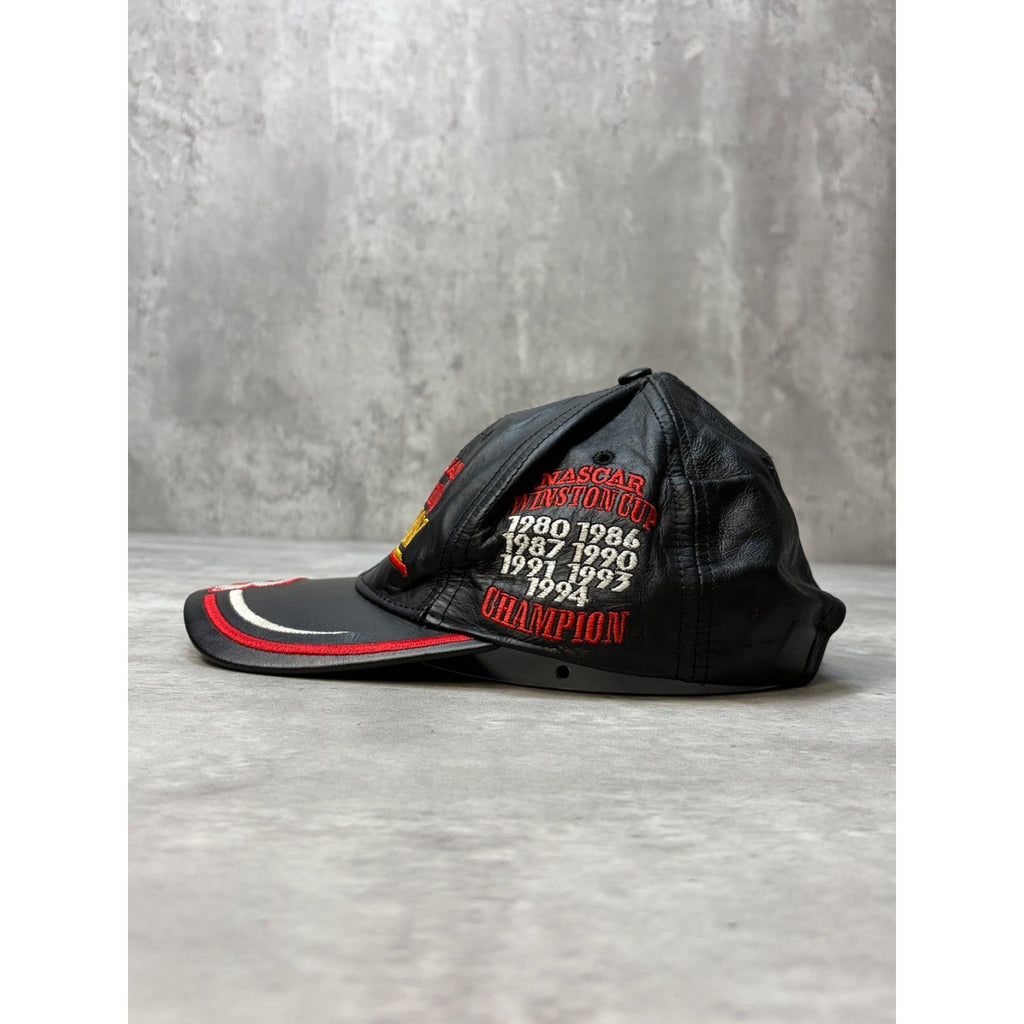 Vintage 1994 Dale Earnhardt 7x Winston Cup Champ Leather Strapback Hat OSFA
