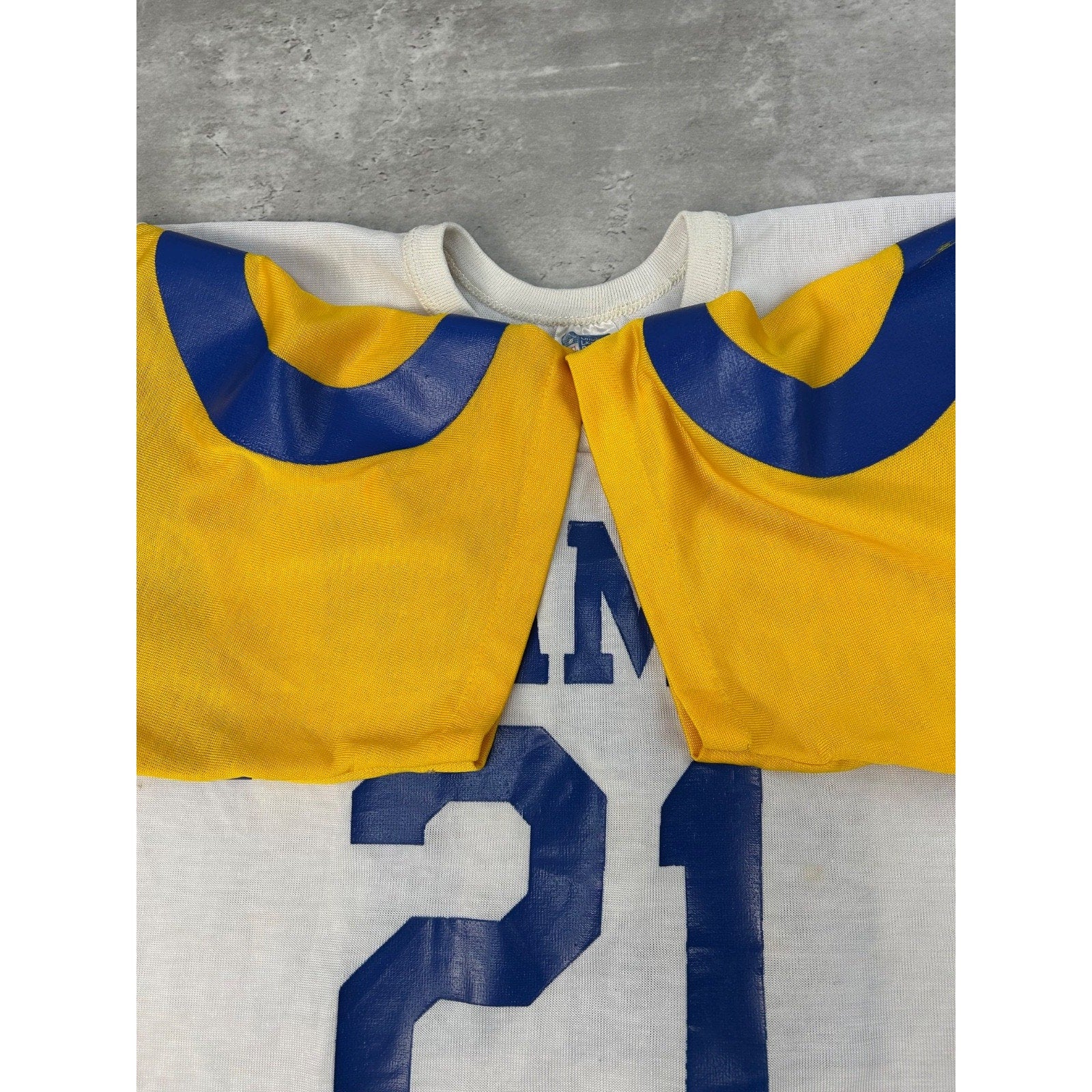 Vintage 70s/80s Los Angeles Rams #21 NFL Football Jersey Size XL