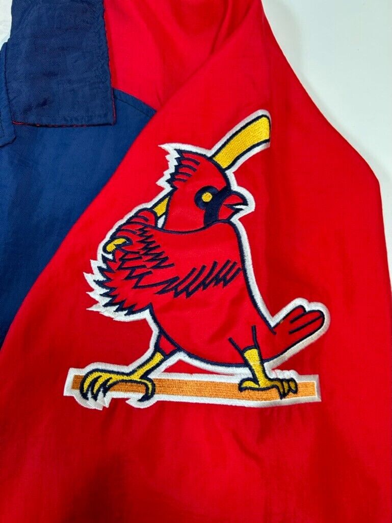 Vintage 90s St. Louis Cardinals MLB Starter Nylon Bomber Jacket Size XL