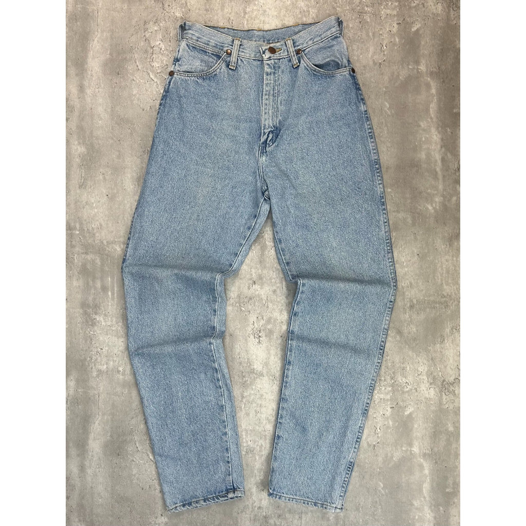 Vintage 80s/90s Wrangler Western Style Light Wash Denim Pants Size 27