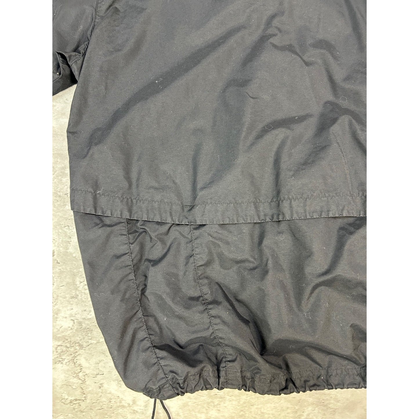 Vintage Nike Embroidered Middle Swoosh Windbreaker Jacket Size Medium Black