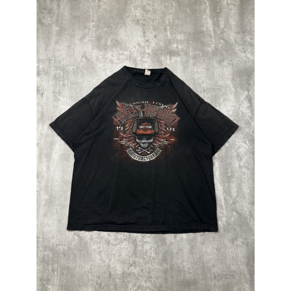Harley Davidson American Legend Skull Graphic T-Shirt Size 2XL