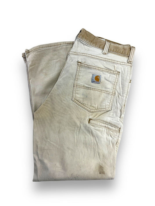 Vintage Carhartt Relaxed Fit Canvas Workwear Five Pocket Pants Size 34