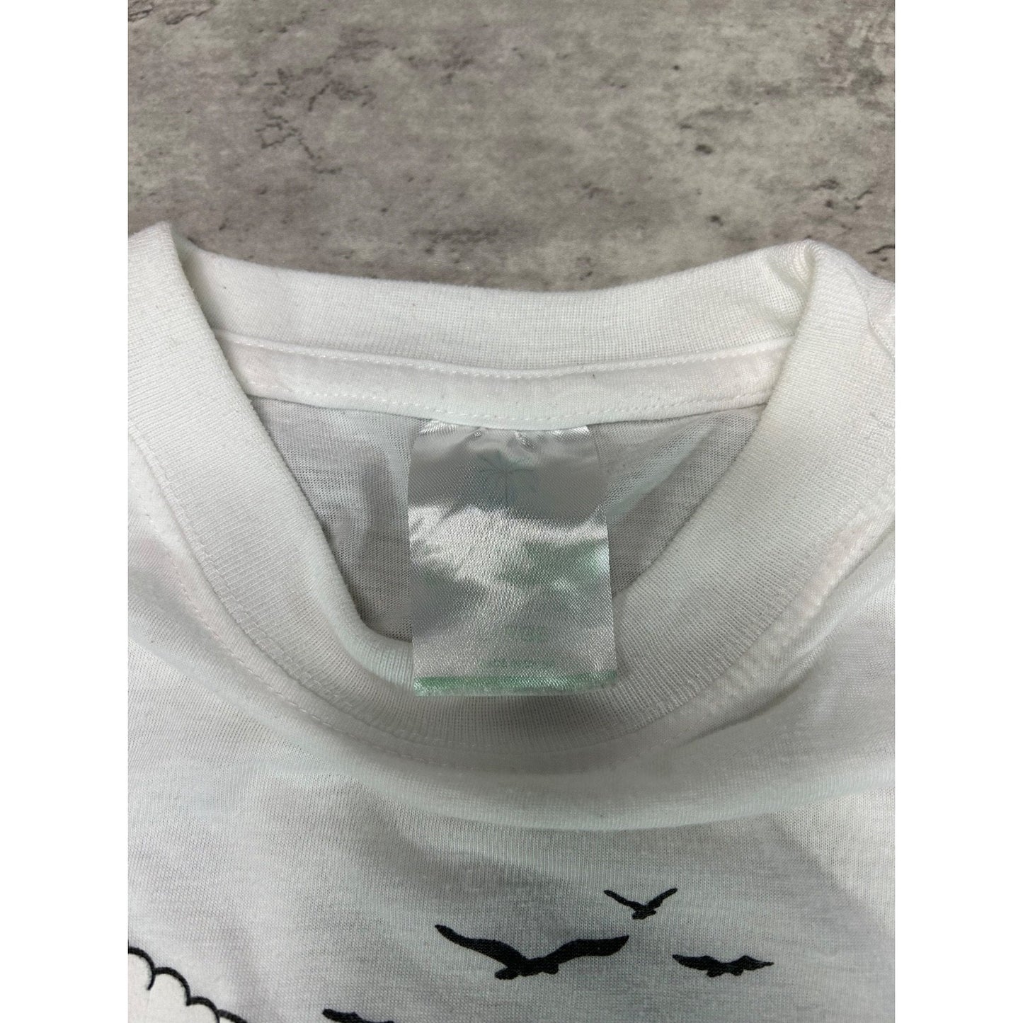 Vintage 80s/90s Bahama Mama Cartoon Cat Beach Graphic T-Shirt Size Large