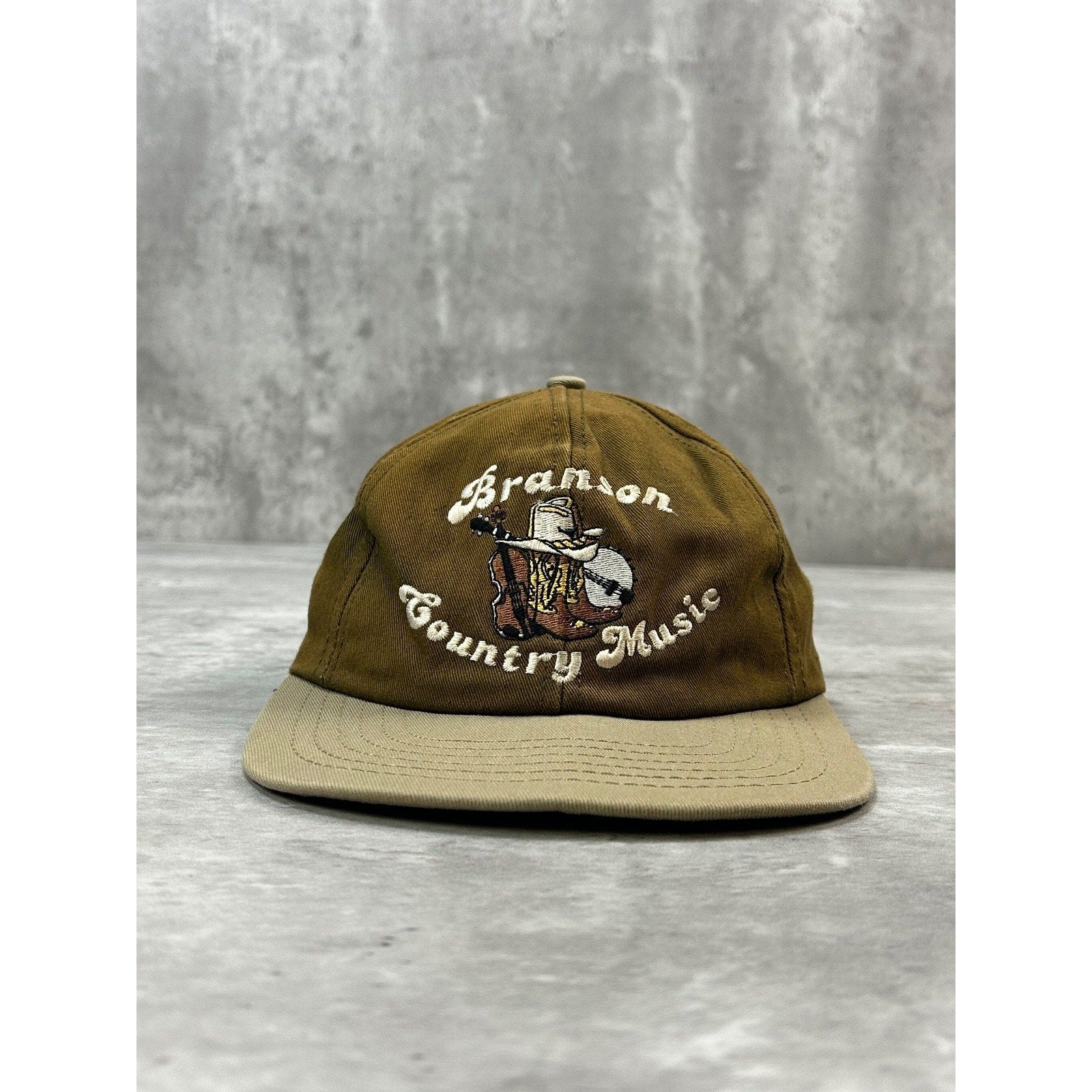 Vintage 90s Branson Country Music Embroidered Spellout Snapback Hat OSFA