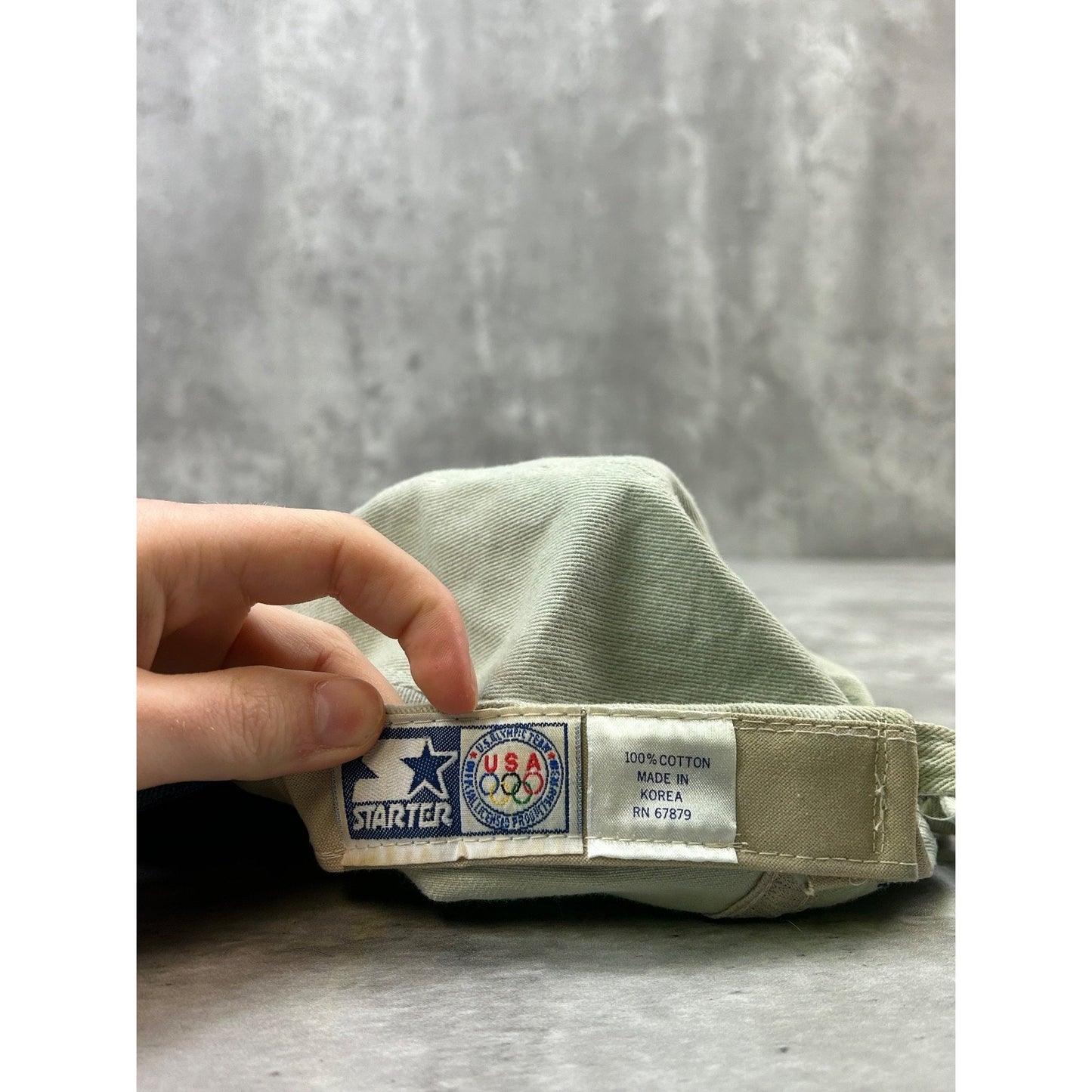 Vintage 90s Team USA Olympics Embroidered Logo Five Panel Strapback Hat OSFA