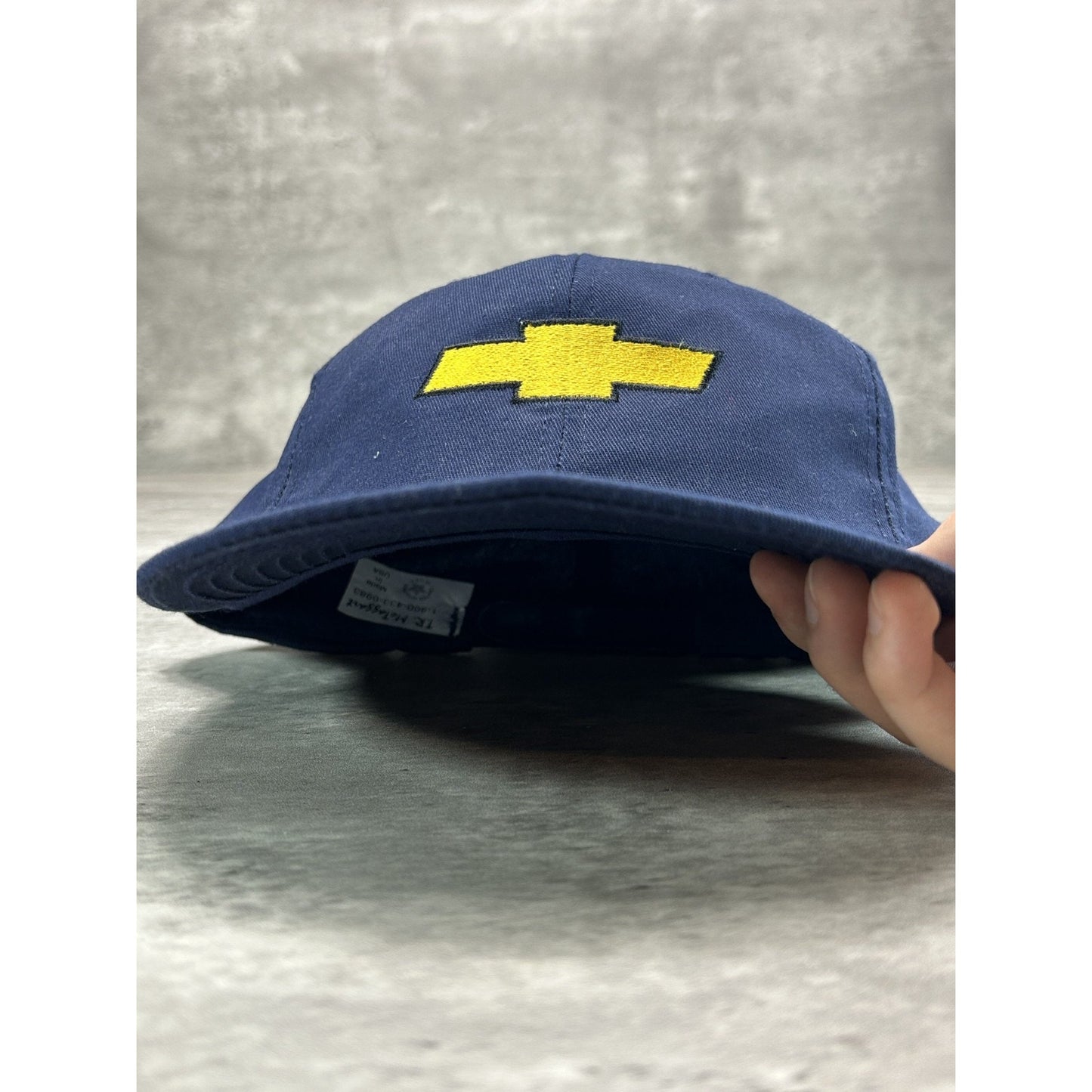 Vintage 90s Chevrolet Embroidered Logo Snapback Hat OSFA Blue