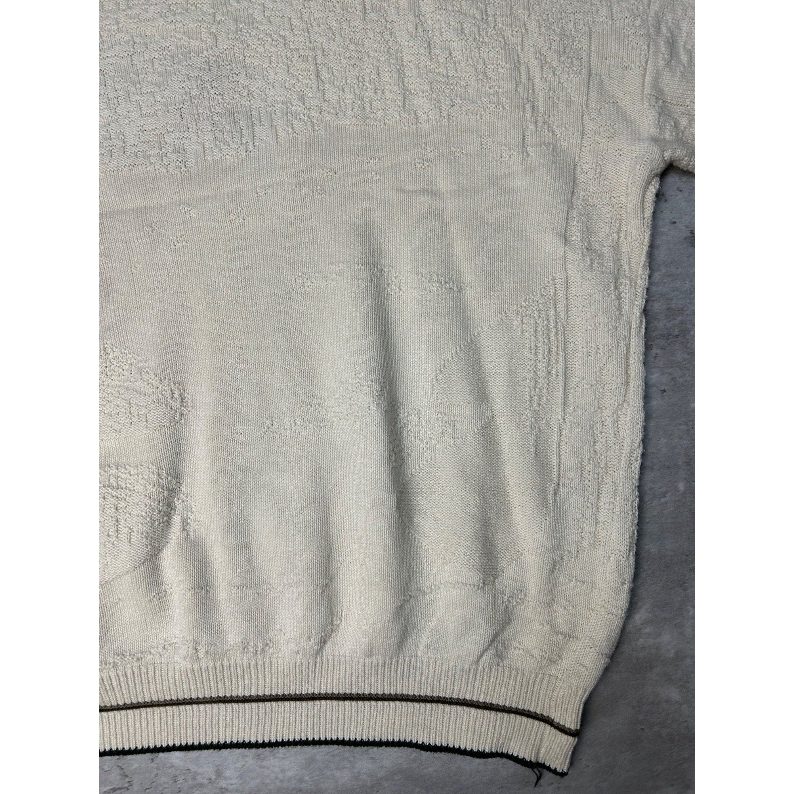 Vintage Creek Falls Duck Embroidered Graphic Nature Knit Sweater Size 2XLT