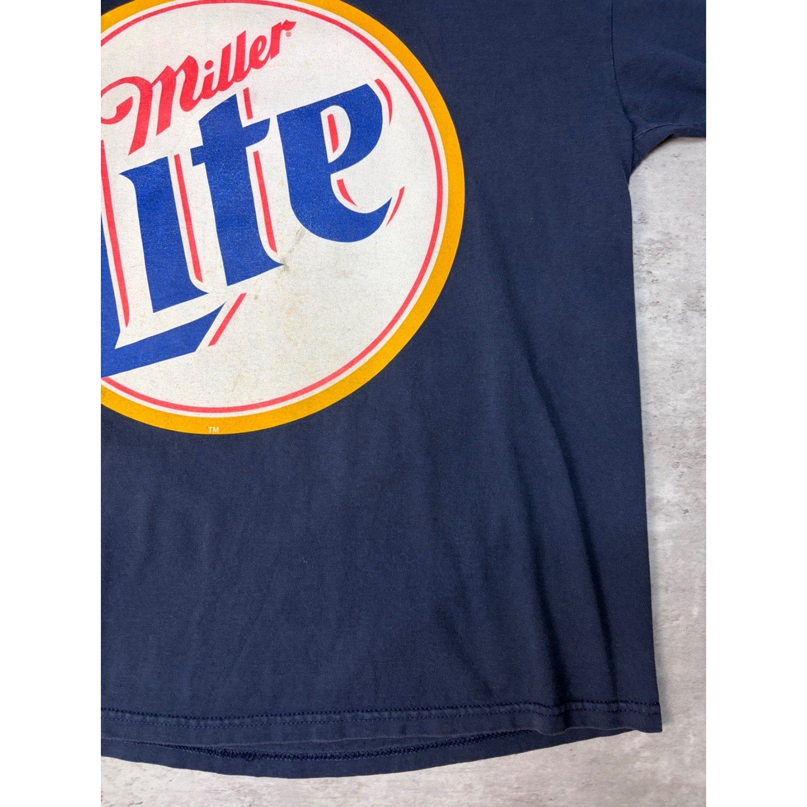 Vintage Rusty Wallace #2 Miller Lite Racing Nascar Graphic T-Shirt Size XL