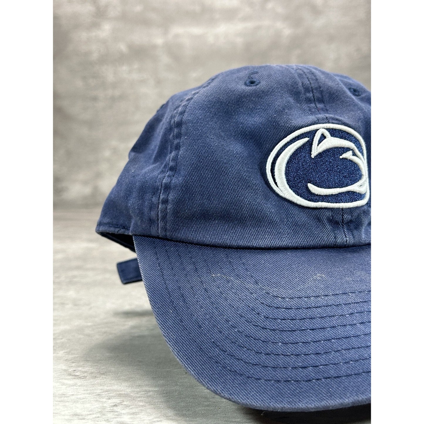 Penn State Nittany Lions NCAA Embroidered Logo Strapback Hat OSFA Navy Blue
