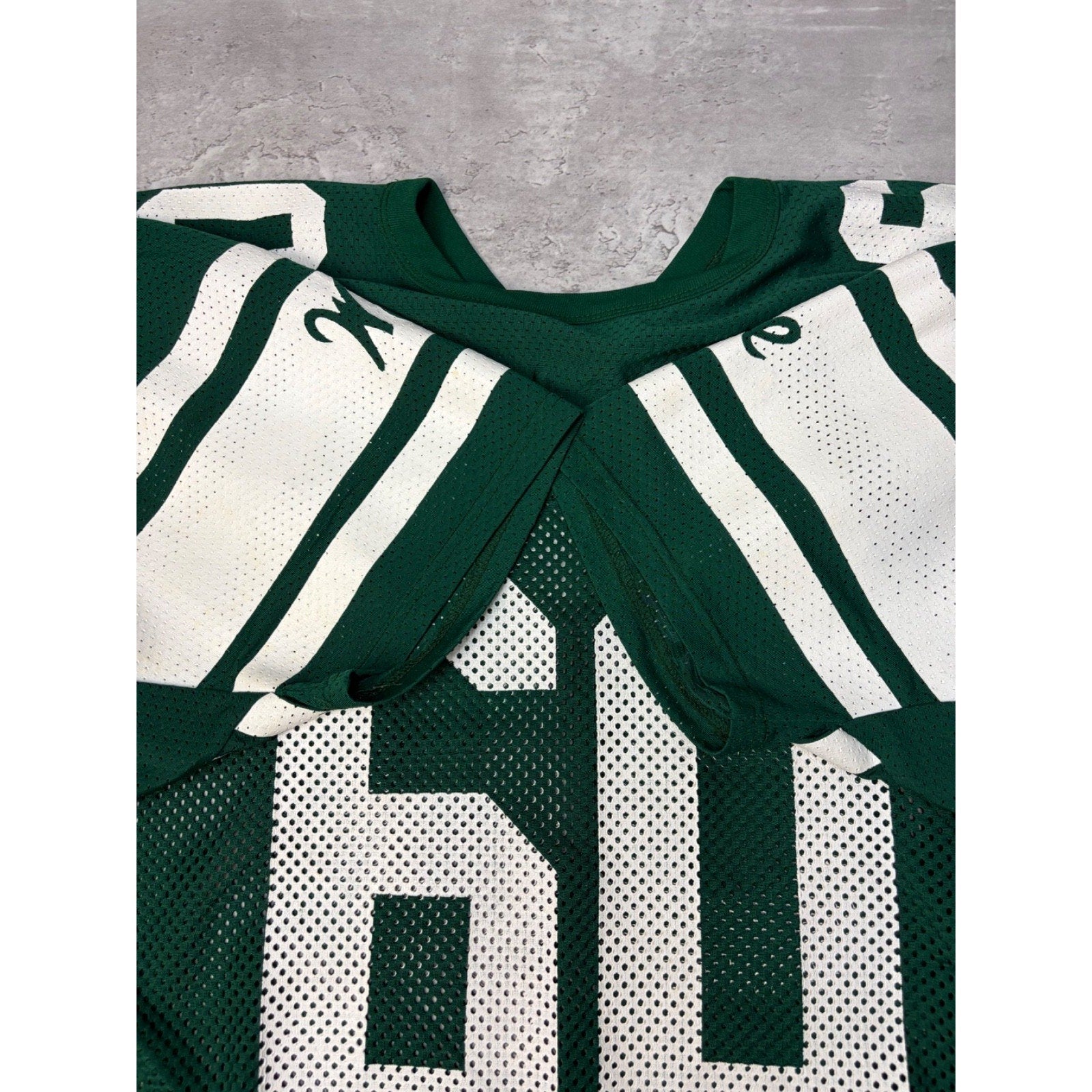 Vintage 80s/90s Tulane Wave #60 NCAA Loose Mesh Warm Up Football Jersey Size XL