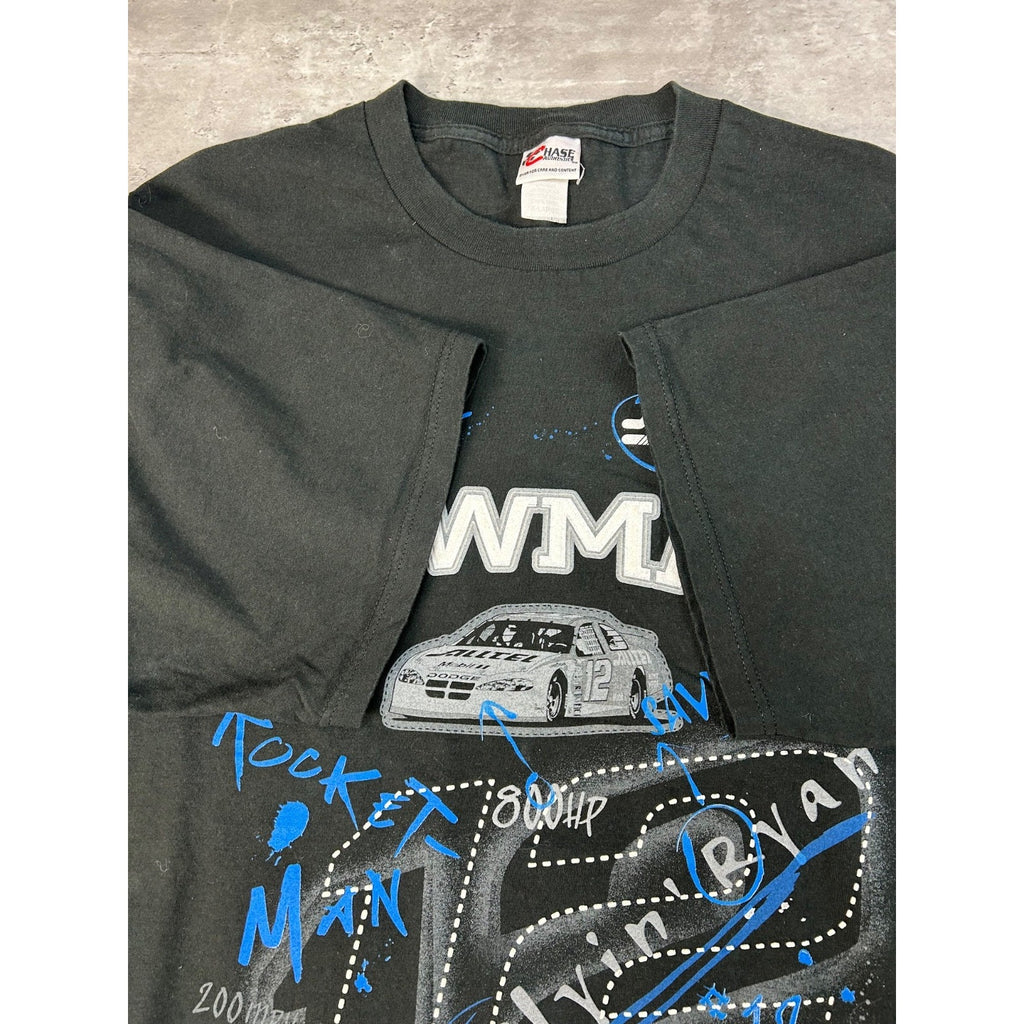 Vintage Ryan Newman #12 Alltel Racing Nascar Graphic T-Shirt Size XL