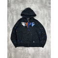 Vintage Y2K Billabong Embroidered Spellout Full Zip Hooded Sweatshirt Size XL