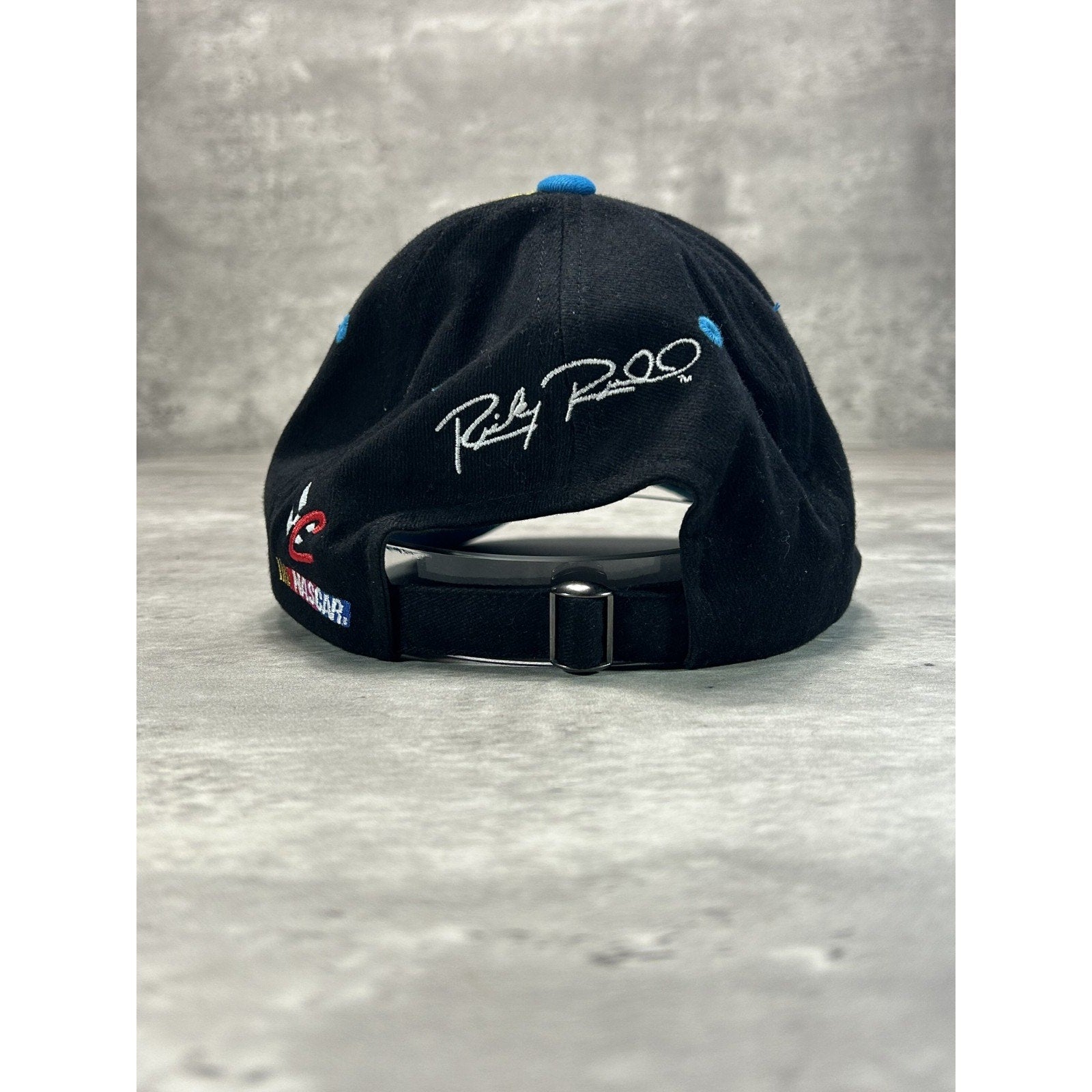 Vintage 90s Havoline Racing Embroidered Spellout Strapback Hat OSFA Black