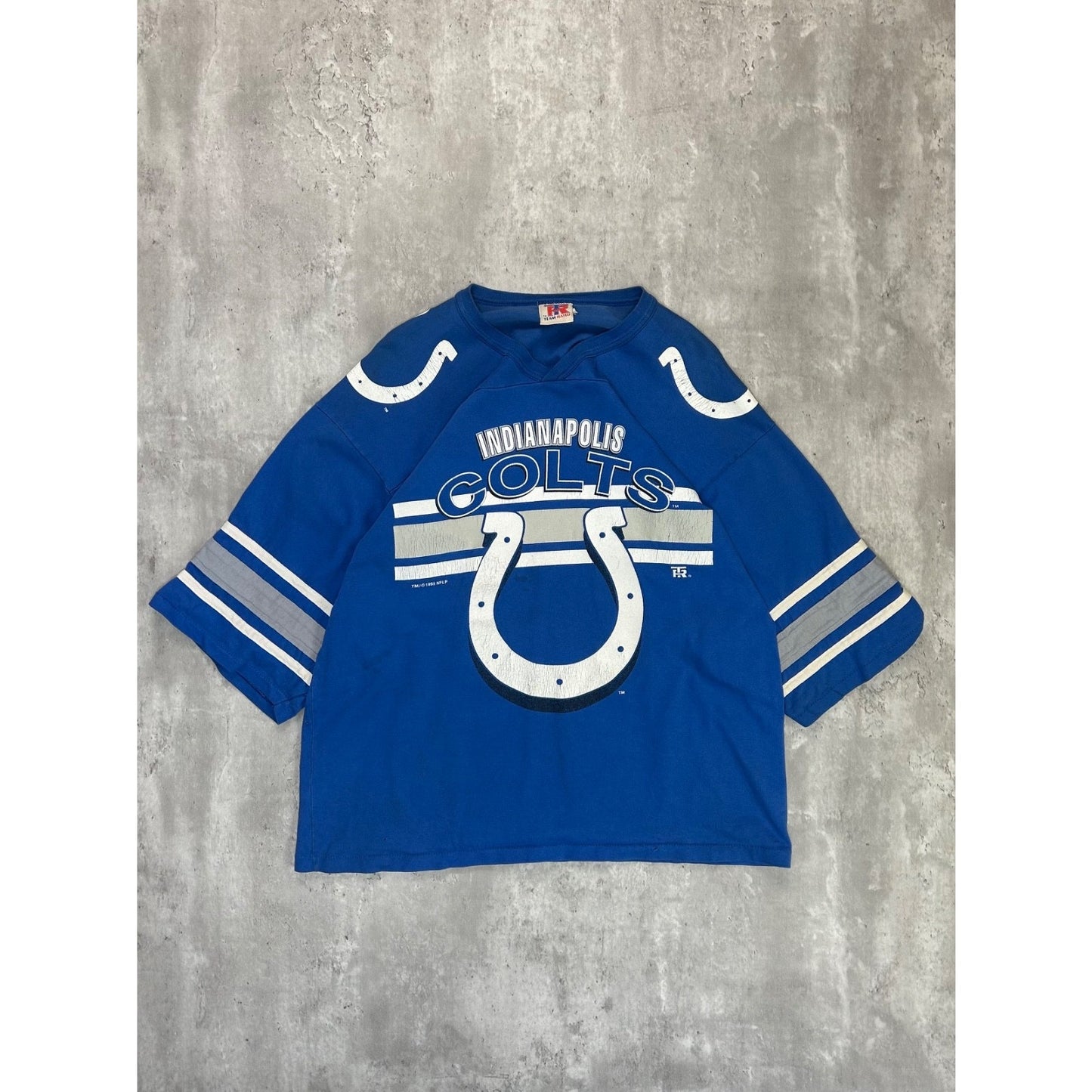 Vintage 1995 Indianapolis Colts NFL Graphic T-Shirt Style Jersey Size Large