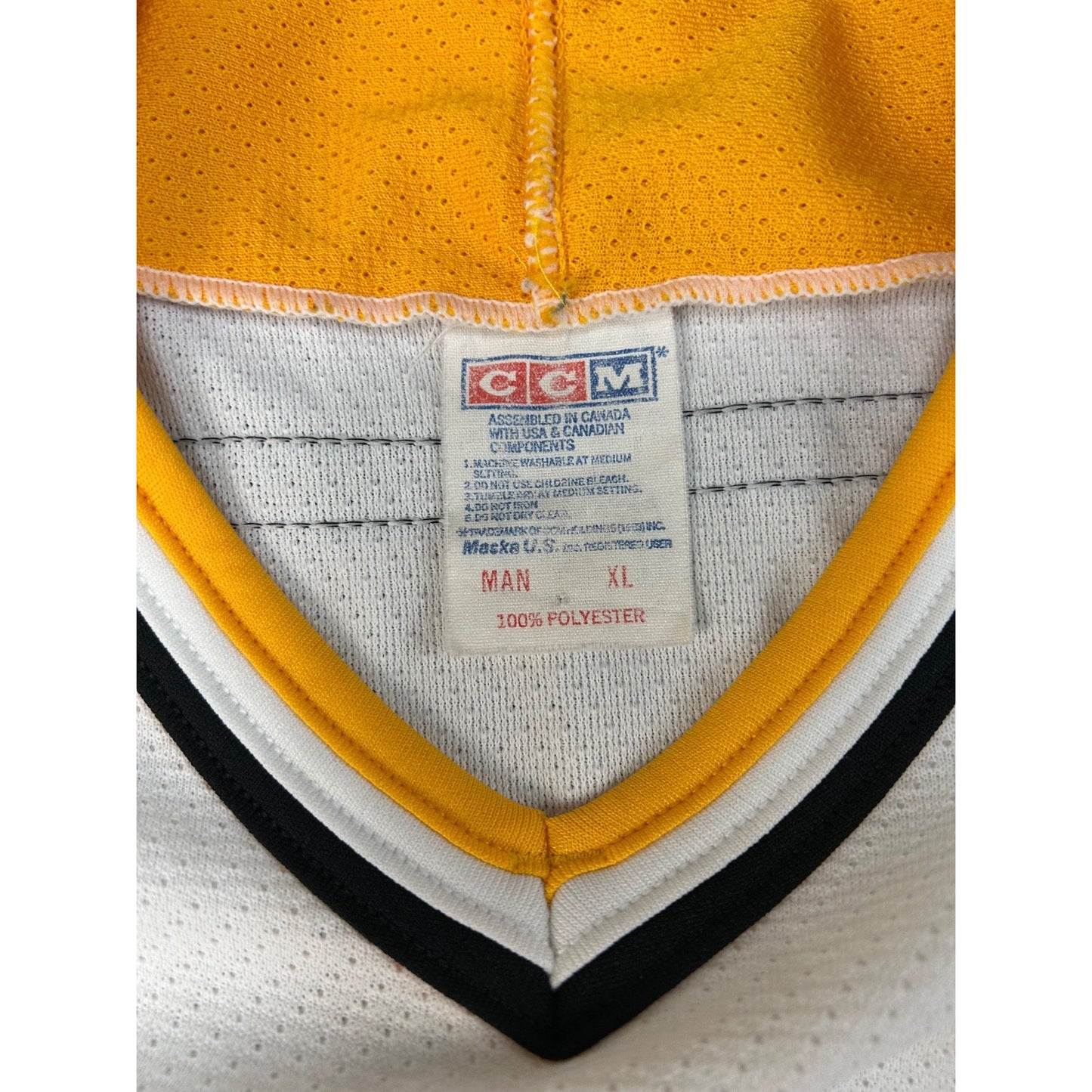 Vintage 90s Pittsburgh Penguins NHL Stitched CCm Hockey Jersey Size XL