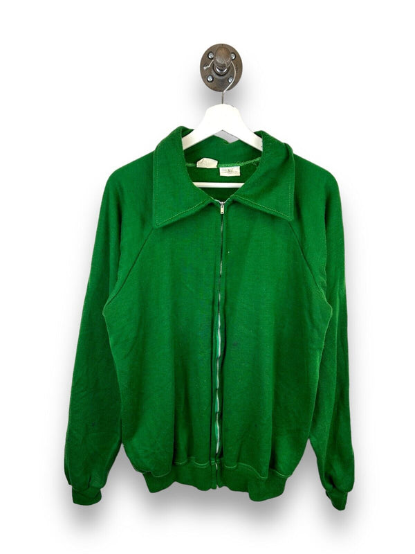 Vintage 70/80s Universal Sportswear Full Zip Collared Sweatshirt Size Large
