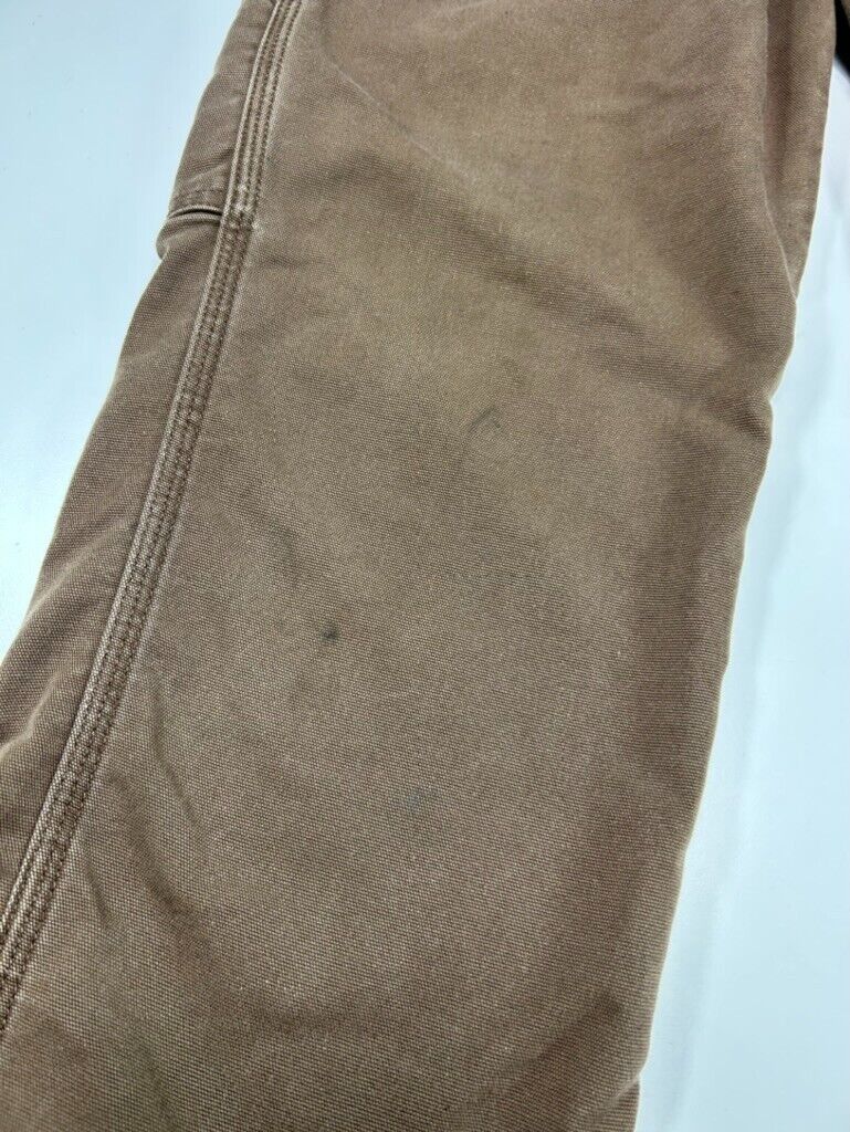 Dickies Regular Fit Canvas Workwear Carpenter Pants Size 35 Brown