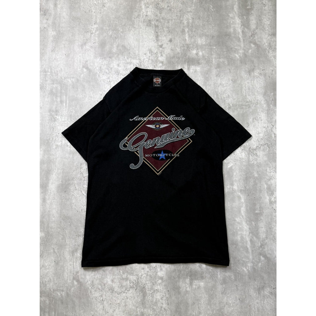 1996 Harley Davidson Genuine Motorcycles Spellout Graphic T-Shirt Size Large