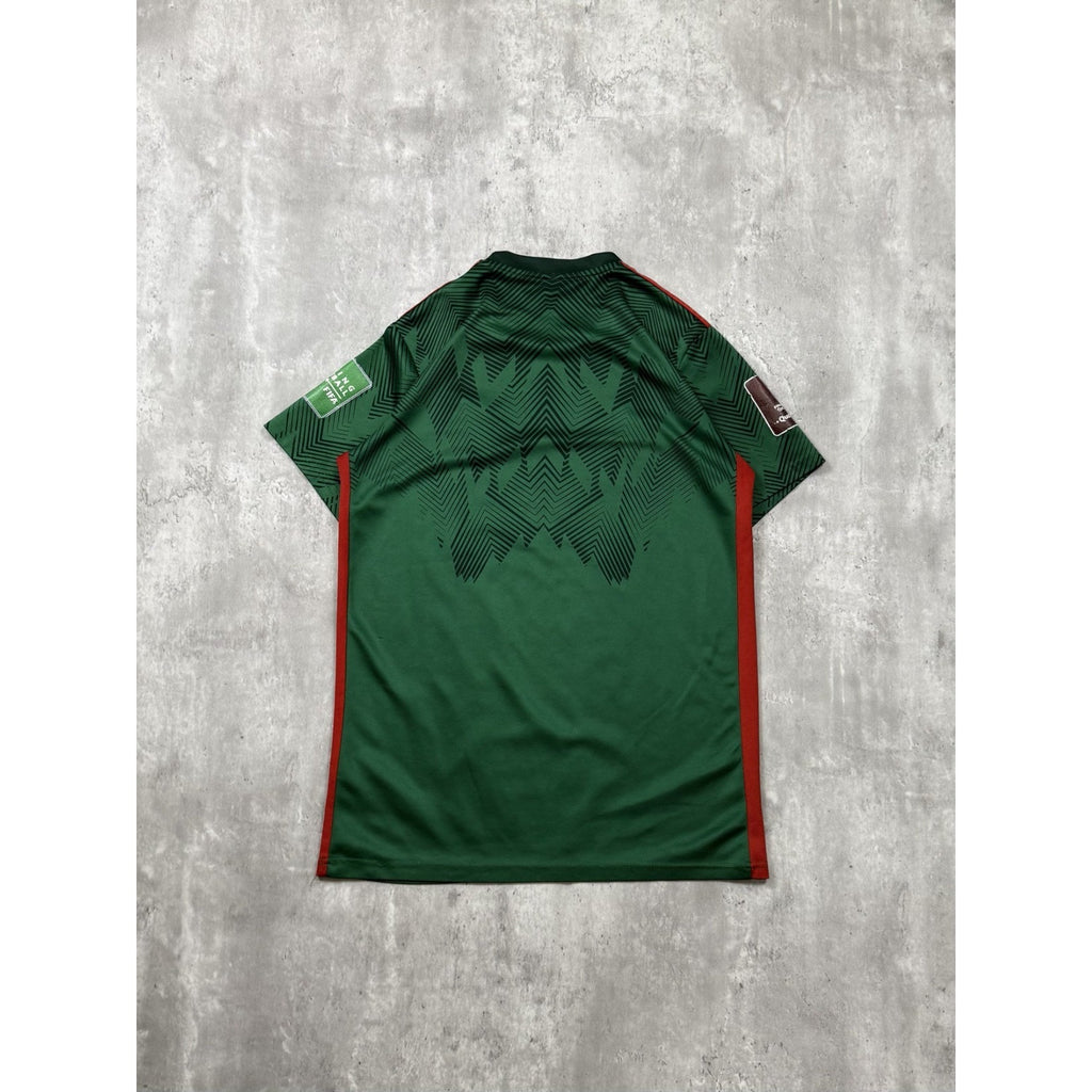 Vintage Mexico Adidas Soccer Green Jersey Size Large
