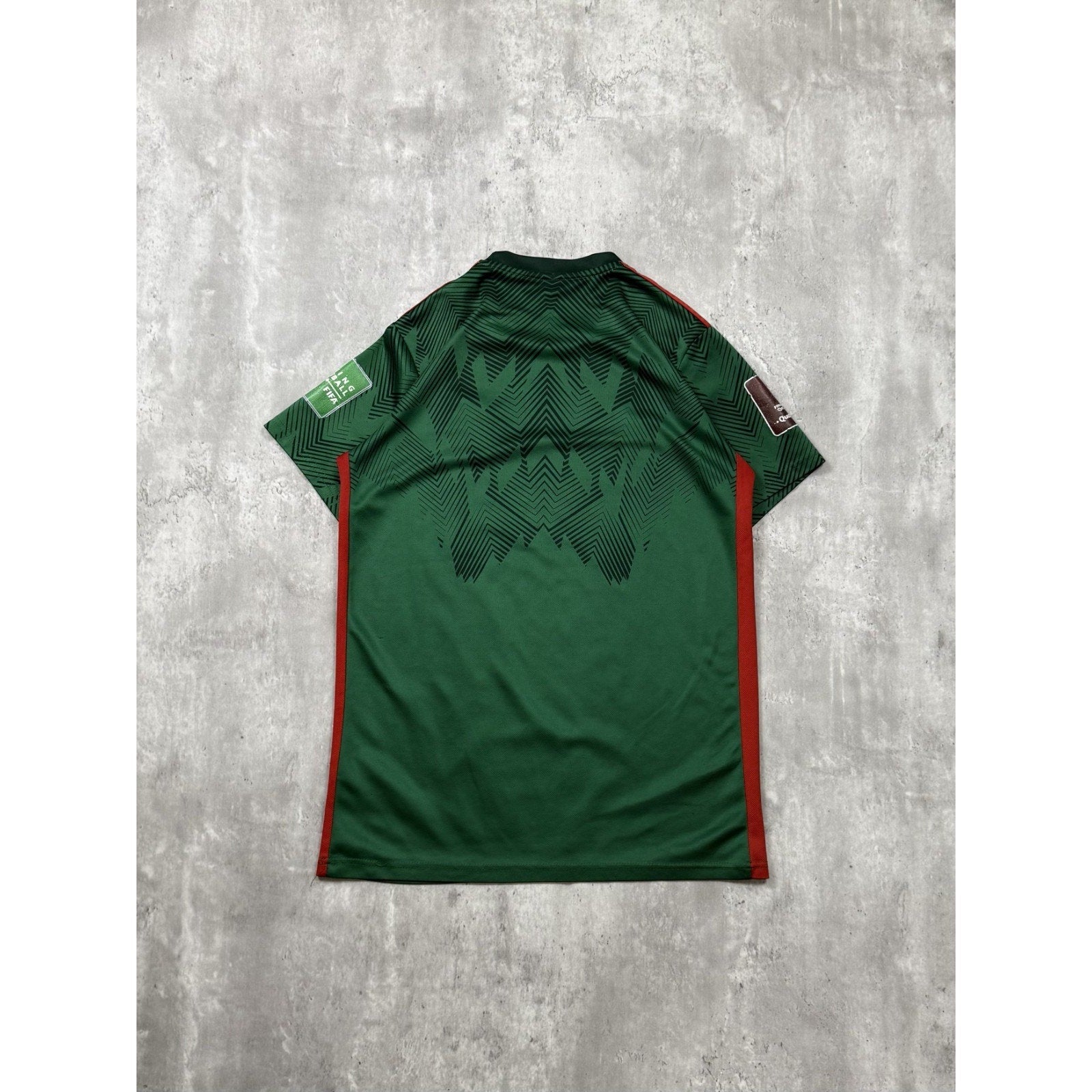 Vintage Mexico Adidas Soccer Green Jersey Size Large