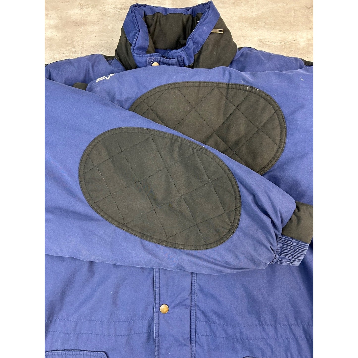 Vintage 90s Michigan Wolverines NCAA Insulated Long Jacket Size Large