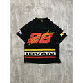 Vintage 90s Ernie Irvan #28 Nascar Racing All Over Print T-Shirt Size XL