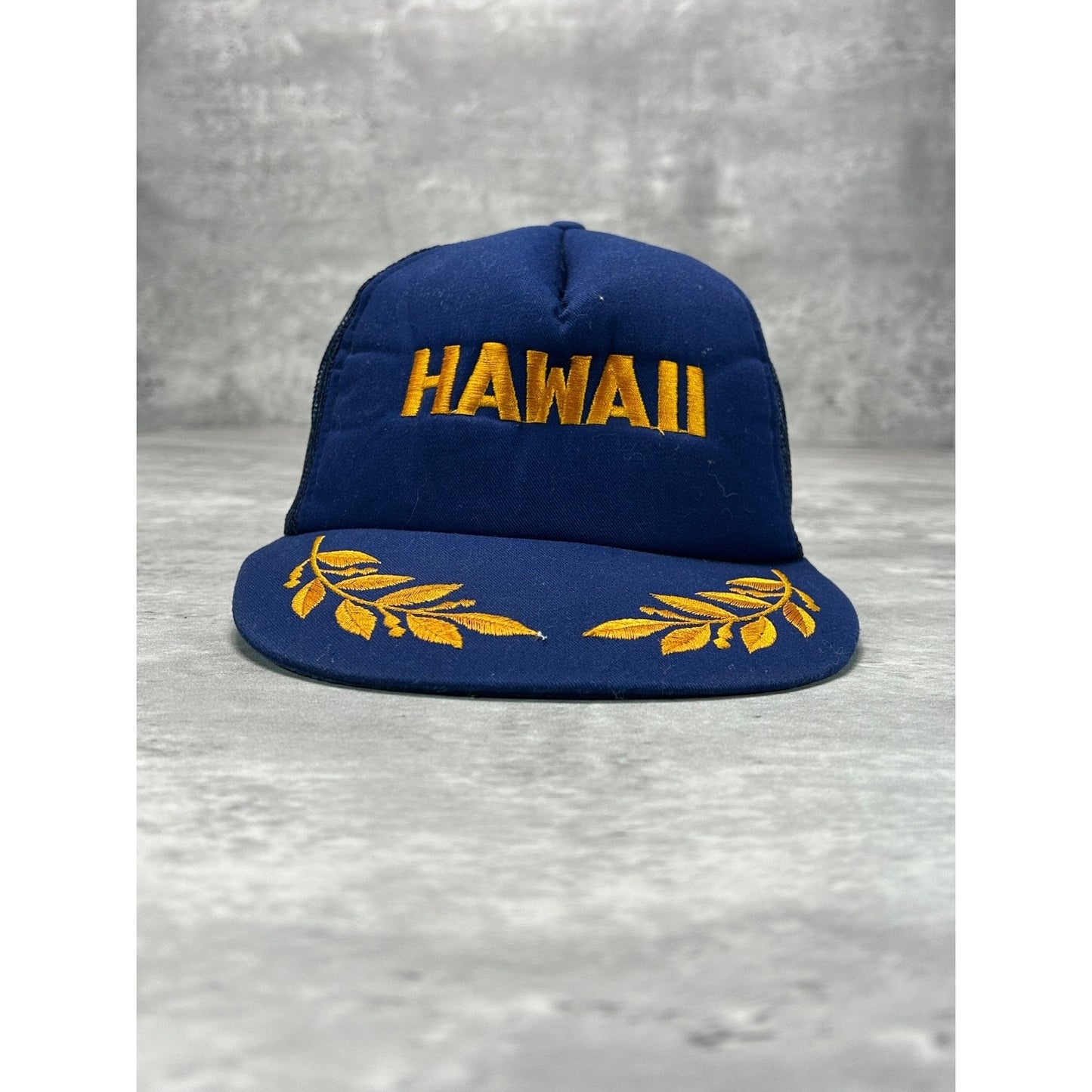 Vintage Hawaii Embroidered Scrambled Eggs Destination Trucker Hat OSFA