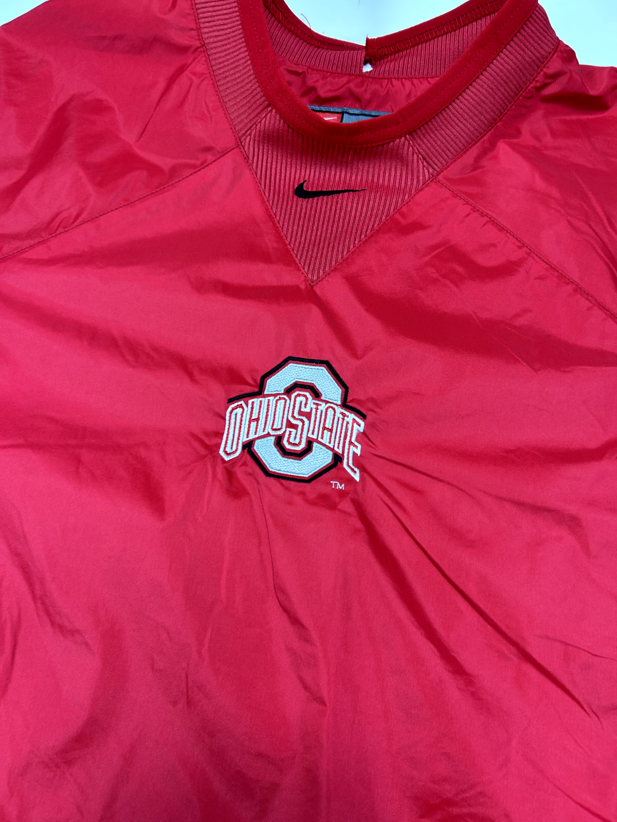 Vintage Ohio State Buckeyes NCAA Nike Pullover Windbreaker Jacket Size Large