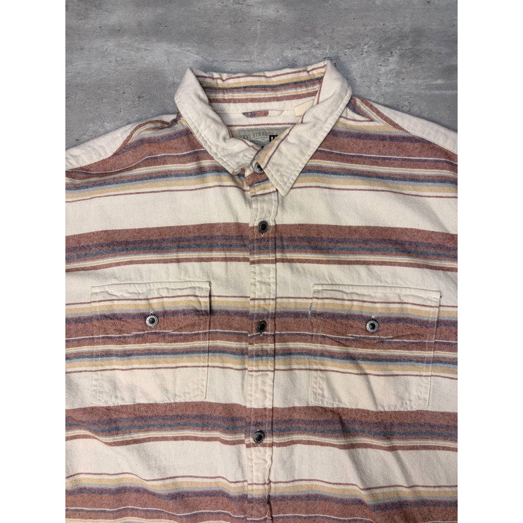 Levis Silvertab Long Sleeve Double Pocket Button Up Shirt Size Large