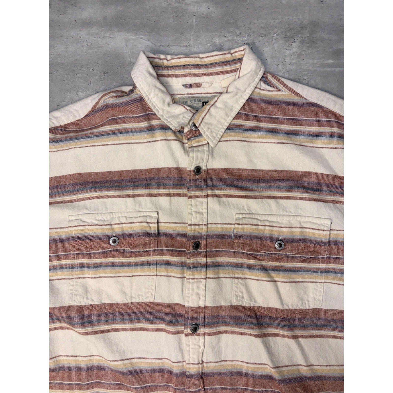 Levis Silvertab Long Sleeve Double Pocket Button Up Shirt Size Large