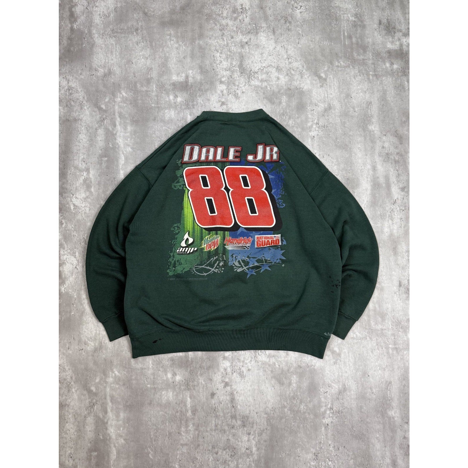 Vintage Dale Earnhardt Jr. #88 Nascar Racing Graphic Sweatshirt Size XL