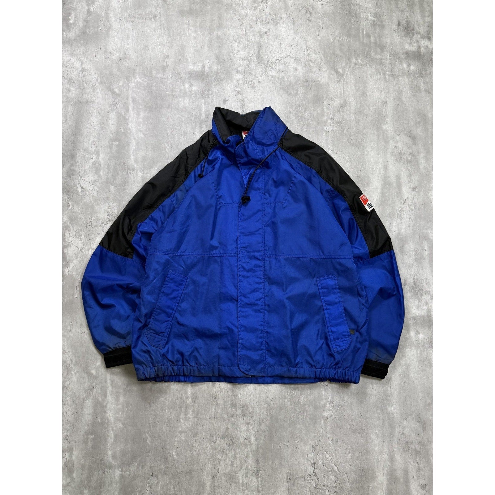 Vintage 90s Marlboro Unlimited Nylon Full Zip Windbreaker Jacket Size XL