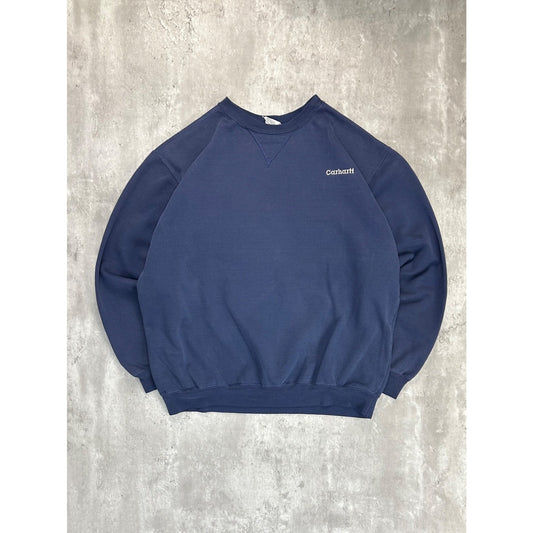 Vintage 90s Carhartt Embroidered Spellout Workwear Sweatshirt Size Large