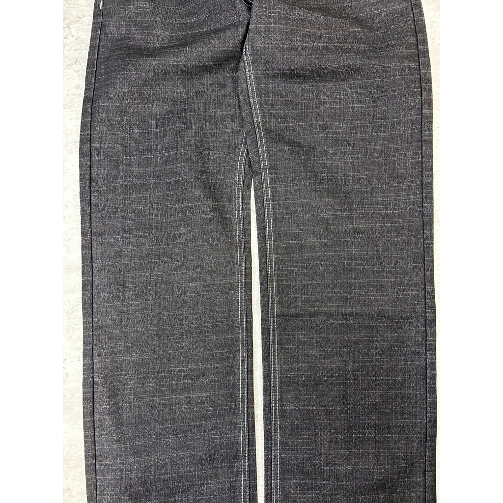 Vintage Y2K Southpole Embroidered Pockets Black Denim Pants Size 31