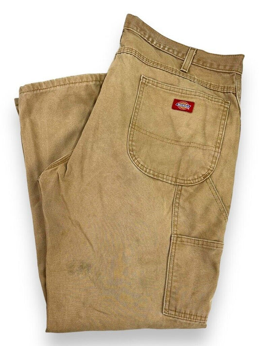 Vintage Dickies Canvas Workwear Carpenter Pants Size 38 Beige