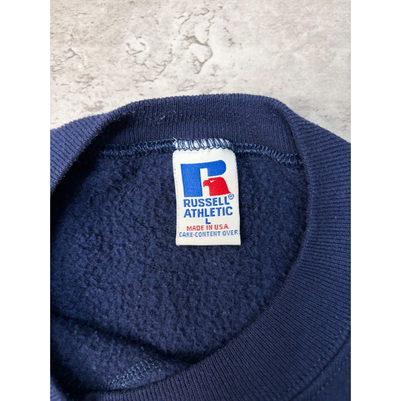 Vintage 90s Russell Athletics Blank Pullover Crewneck Sweatshirt Size Large