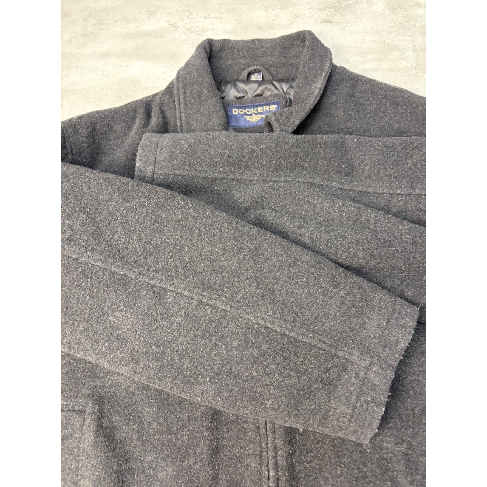 Vintage Dockers Quilted Lined Bomber Jacket Size XL
