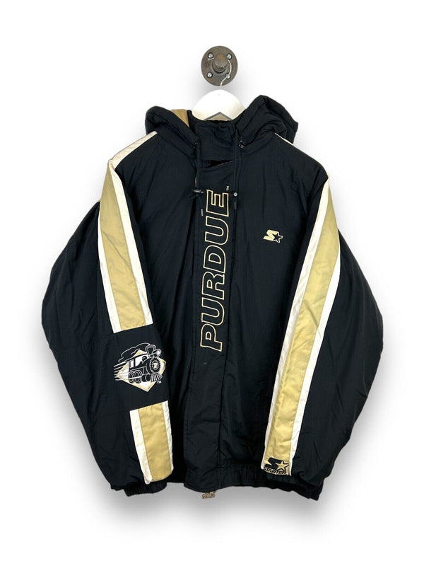 Vintage 90s Purdue Boilermakers NCAA Starter Insulated Full Zip Jacket Size XL