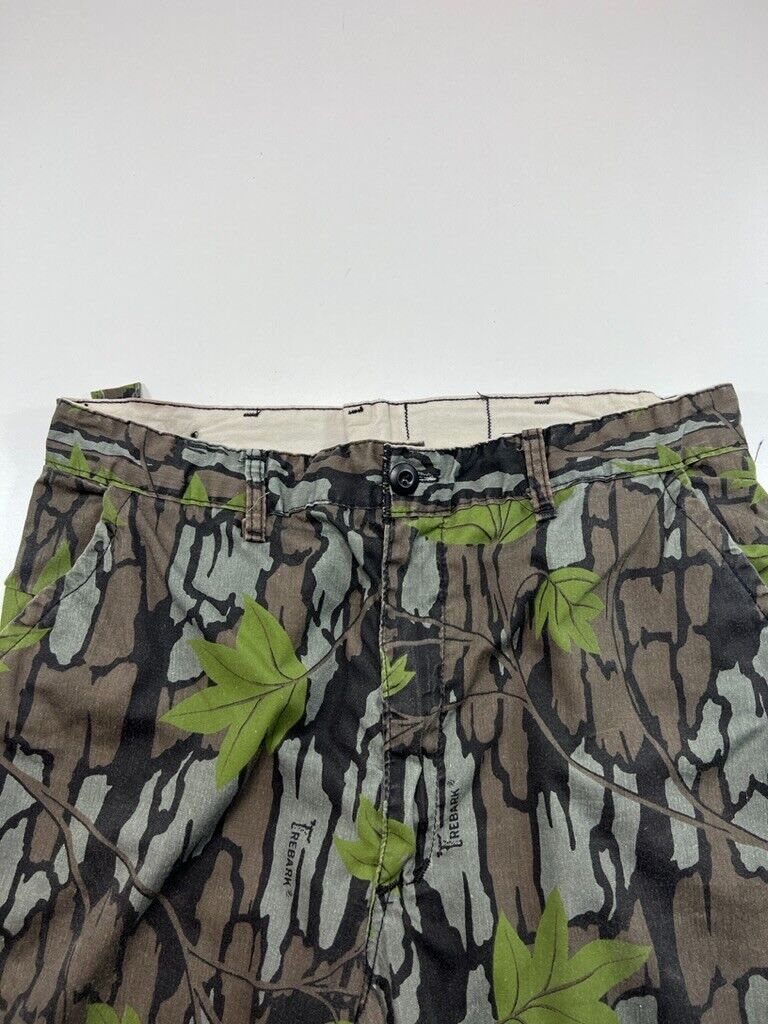 Vintage 90s Saf-T-Bak Trebark Tree Camo Hunting Pants Size 32W