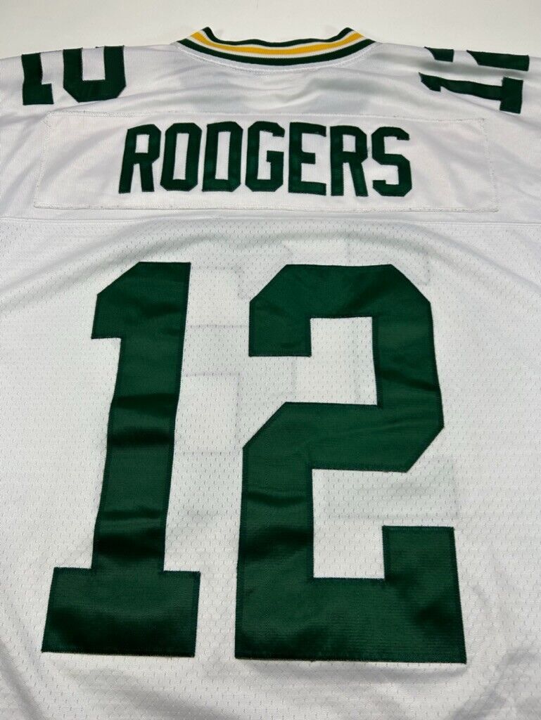 Vintage Aaron Rodgers #12 Green Bay Packers NFL Stitched Reebok Jersey Sz Large