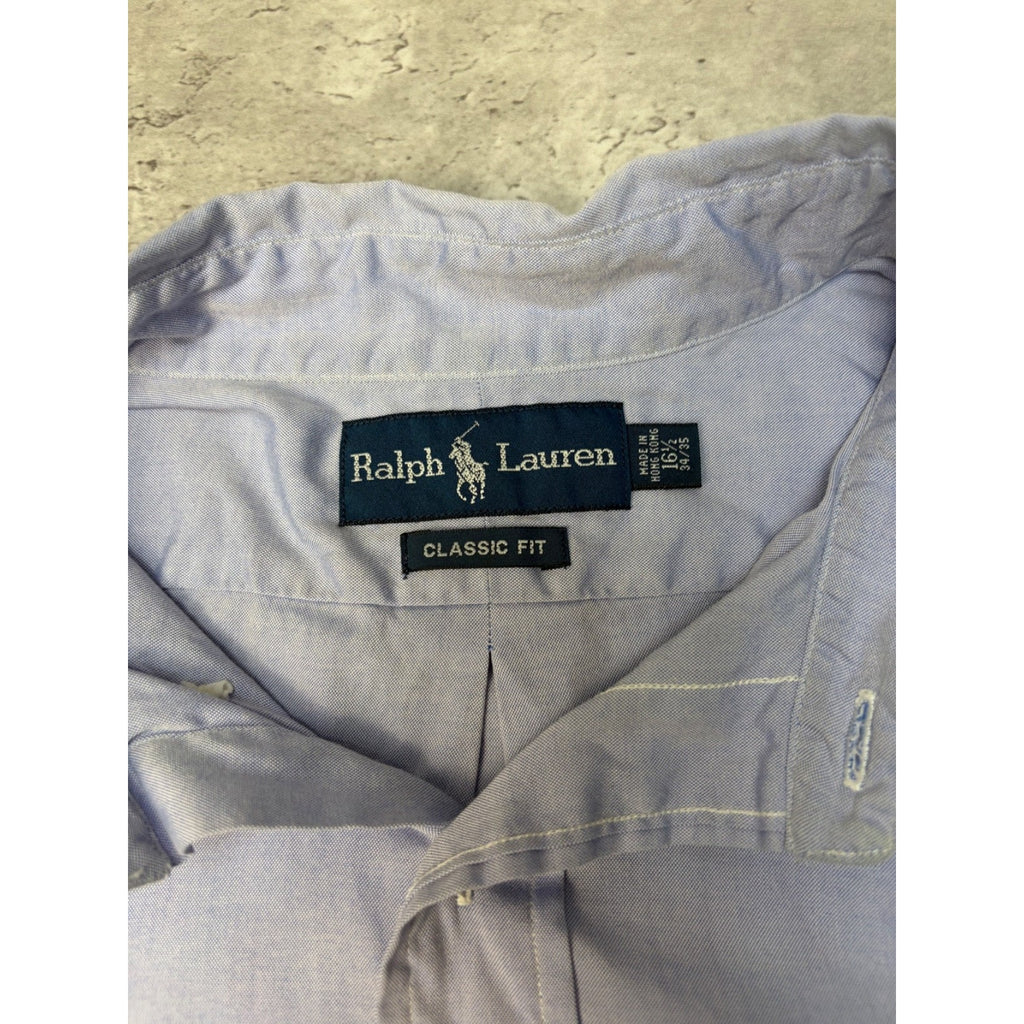 Vintage Polo Ralph Lauren Embroidered Pony Long Sleeve Button Up Shirt Size 2XL