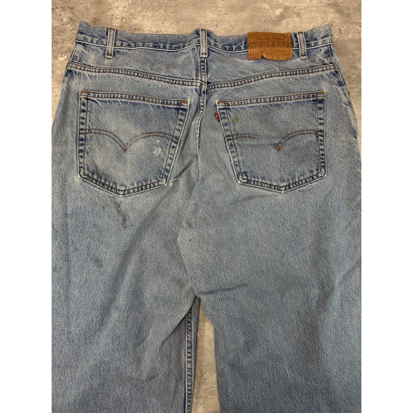 Vintage 90s Levis 560 Red Tab Light Wash Denim Pants Size 37