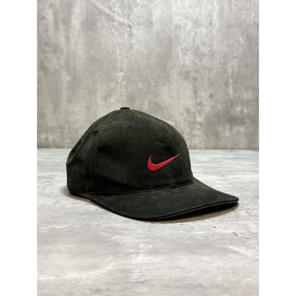 Vintage 90s Nike Embroidered Swoosh Two Tone Snapback Hat OSFA
