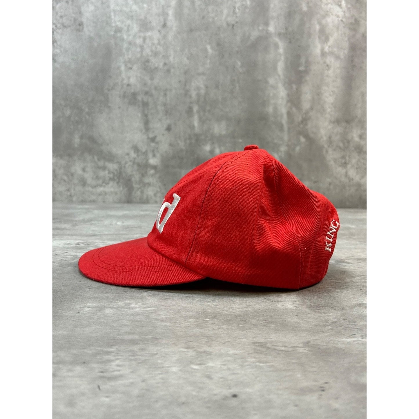 Vintage 90s Budweiser Embroidered Bud Spellout Beer Promo Strapback Hat OSFA