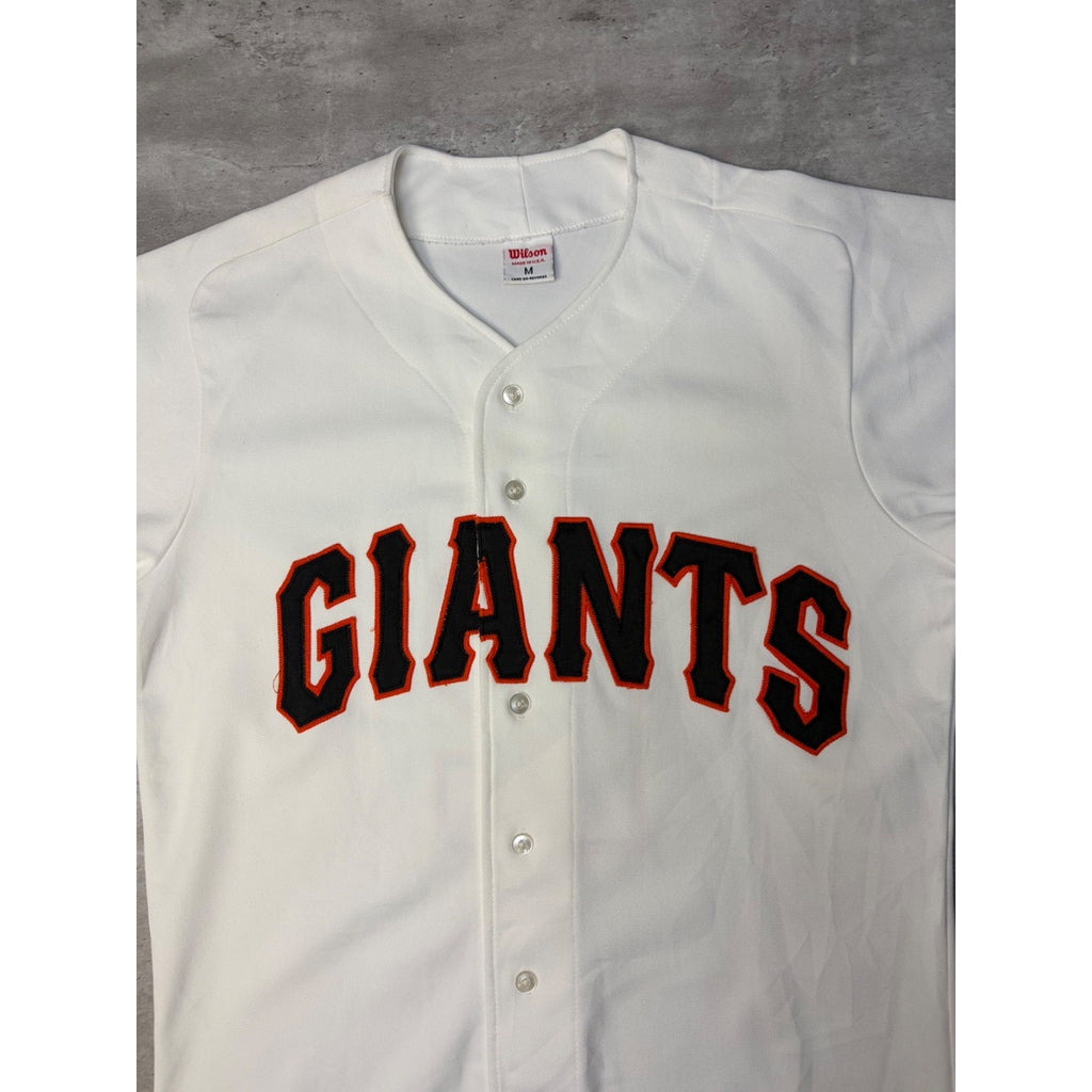 Vintage San Fransisco Giants MLB Stitched Spellout Baseball Jersey Size Medium