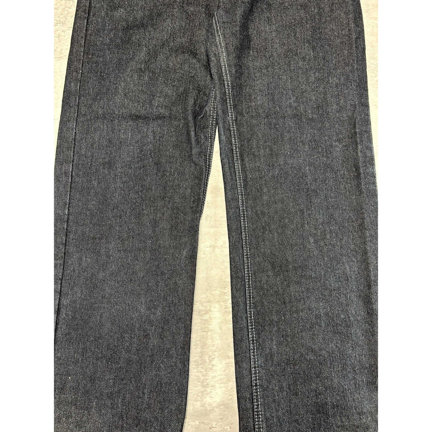Vintage Y2K Akcess Embroidered Back Pocket Black Denim Pants Size 37