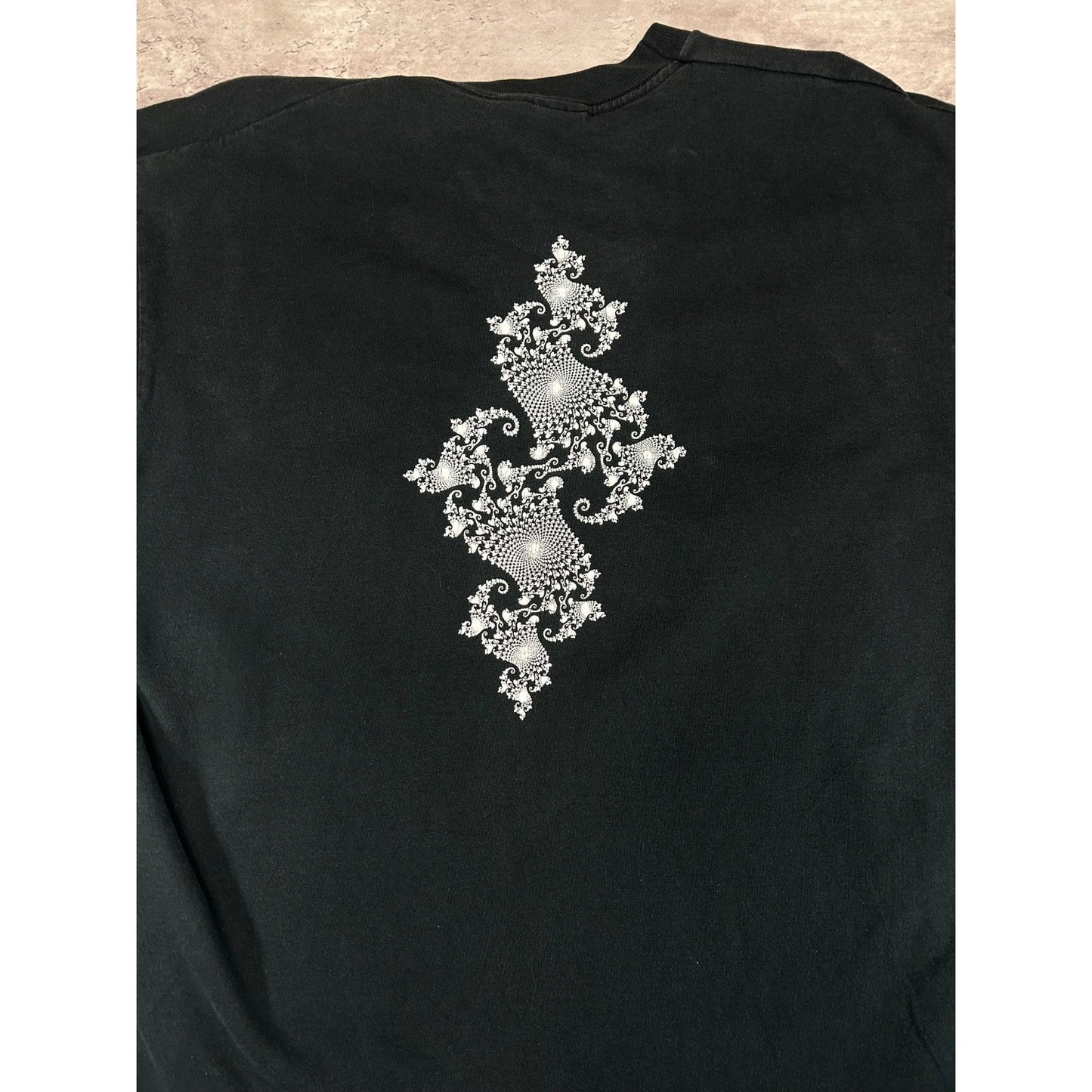 Vintage 1994 Symposium Fractals Princeton University Art Graphic T-Shirt Size XL